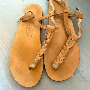 Rainbow Braided Sandals